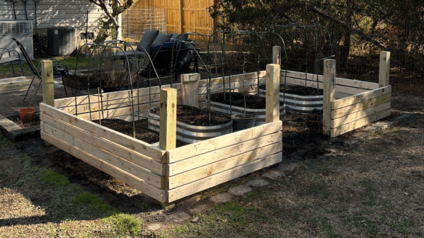 New cedar raised beds installed and ready for the season